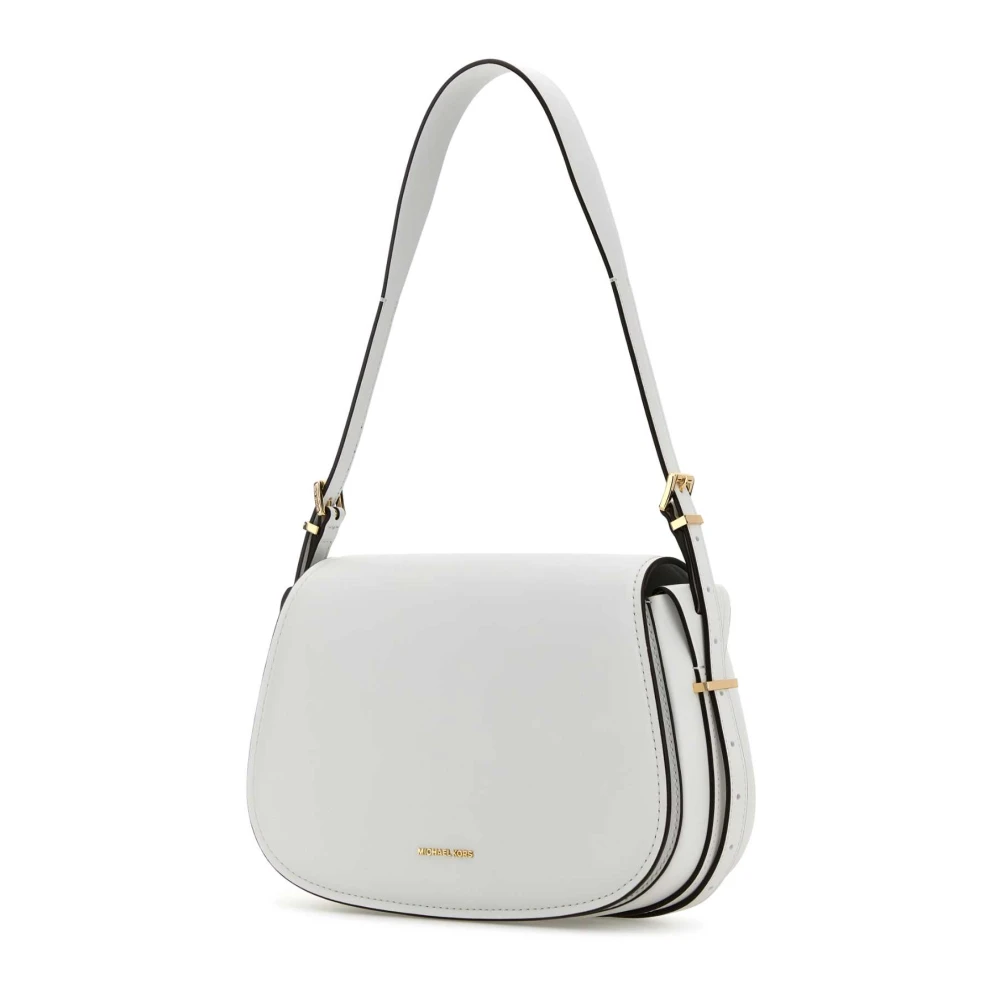 Michael Kors Witte leren schoudertas White Dames