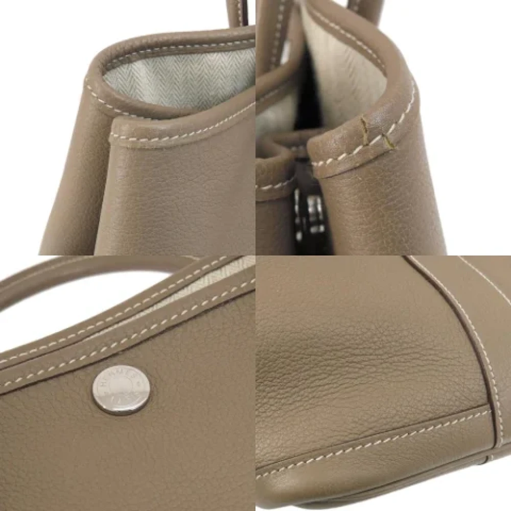Hermès Vintage Pre-owned Fabric totes Beige Dames