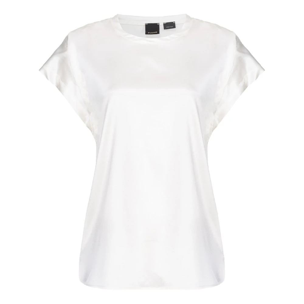 pinko Ivory Top Elegant Stijl Beige Dames