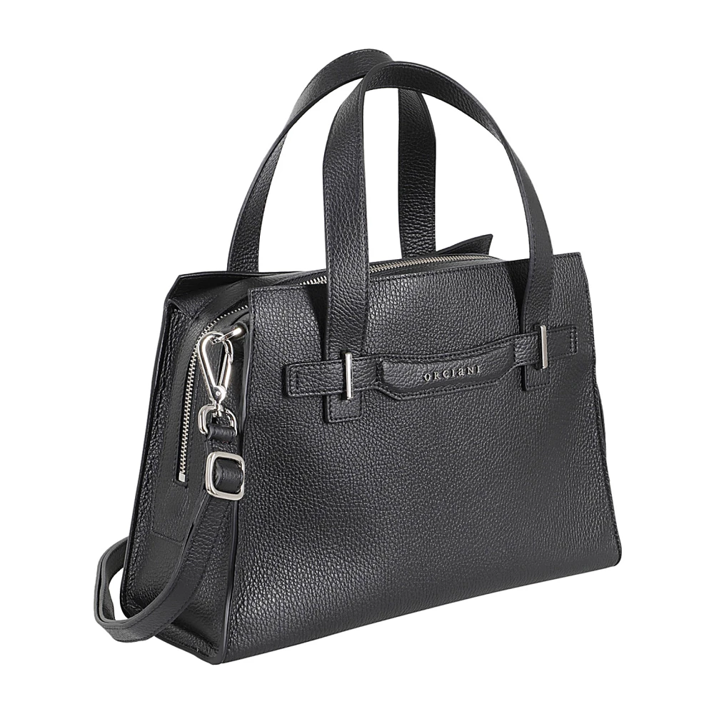 Orciani Elegante Handtas Posh Medium Sense Black Dames