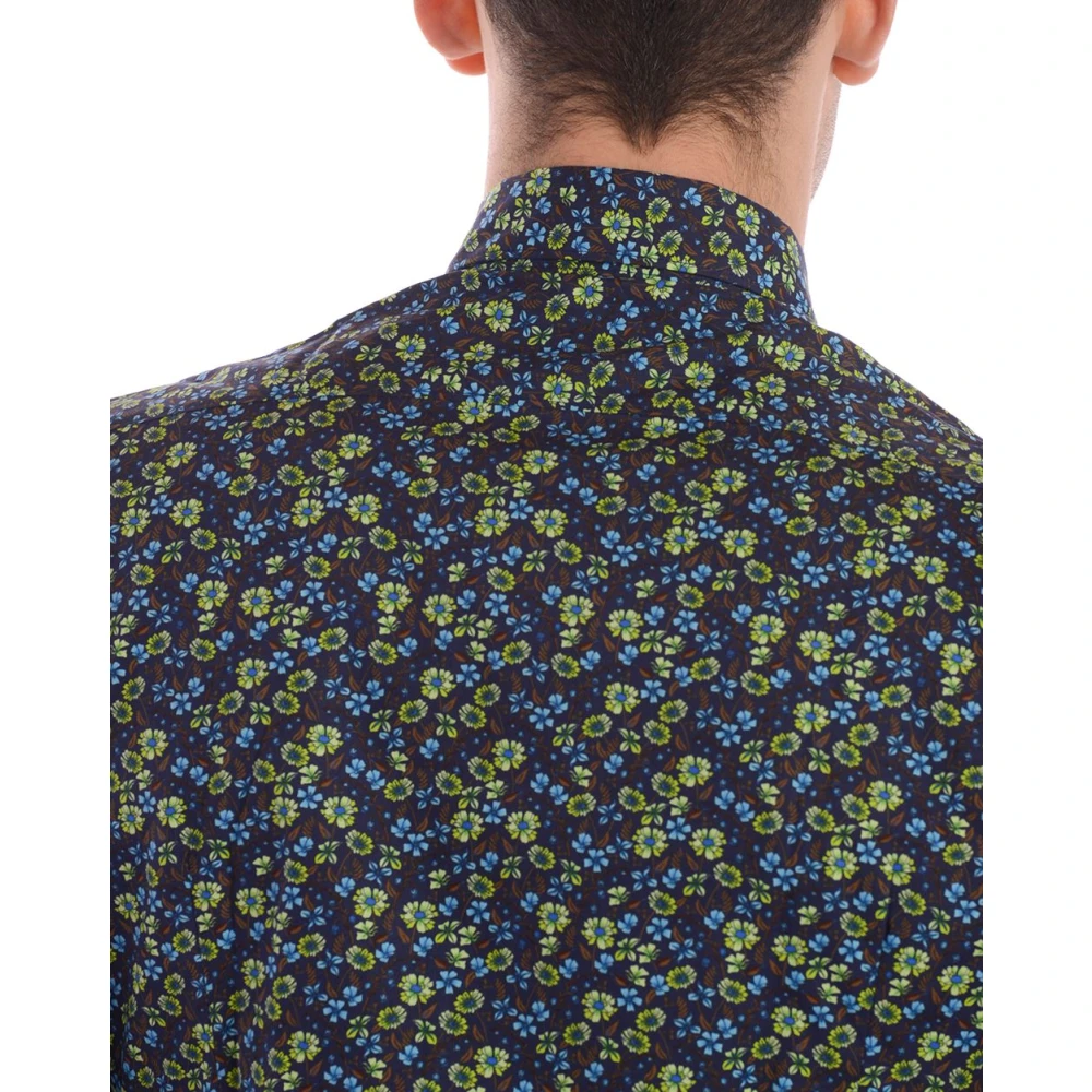 Daniele Alessandrini Basic Overhemd Blue Heren