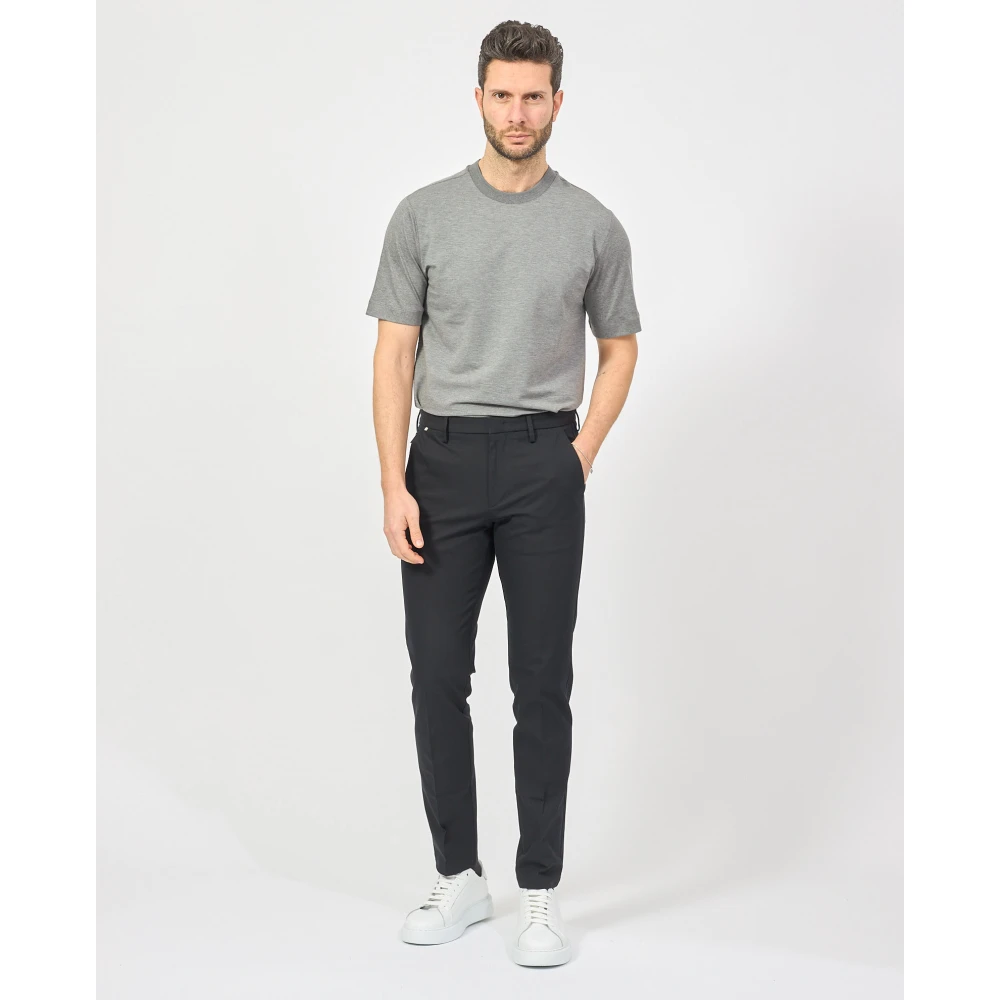 Hugo Boss Slim Fit Zwarte Broek Kaito Stijl Black Heren