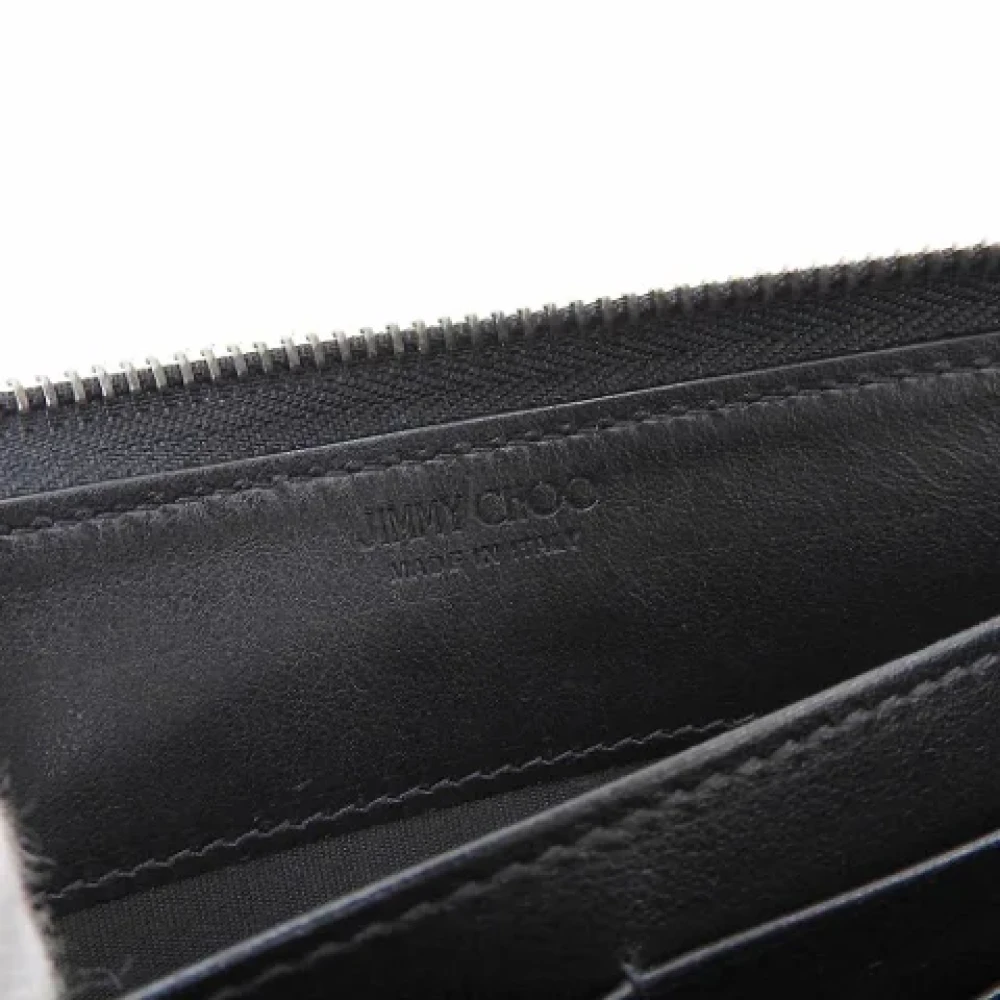 Jimmy Choo Pre-owned Leather wallets Black Dames