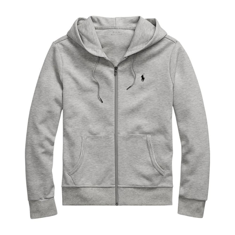 Polo Ralph Lauren Grå Double-Knit Full-Zip Hoodie