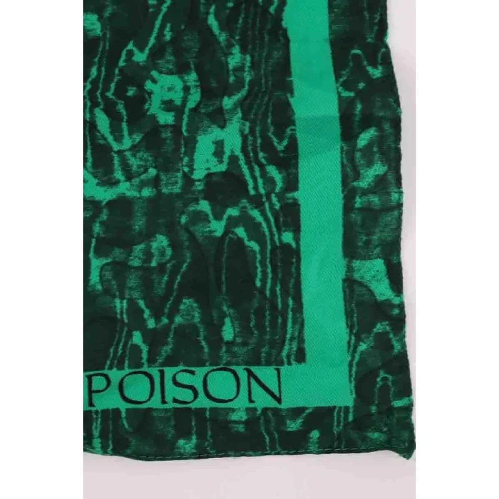 Dior Vintage Pre-owned Silk scarves Green Dames