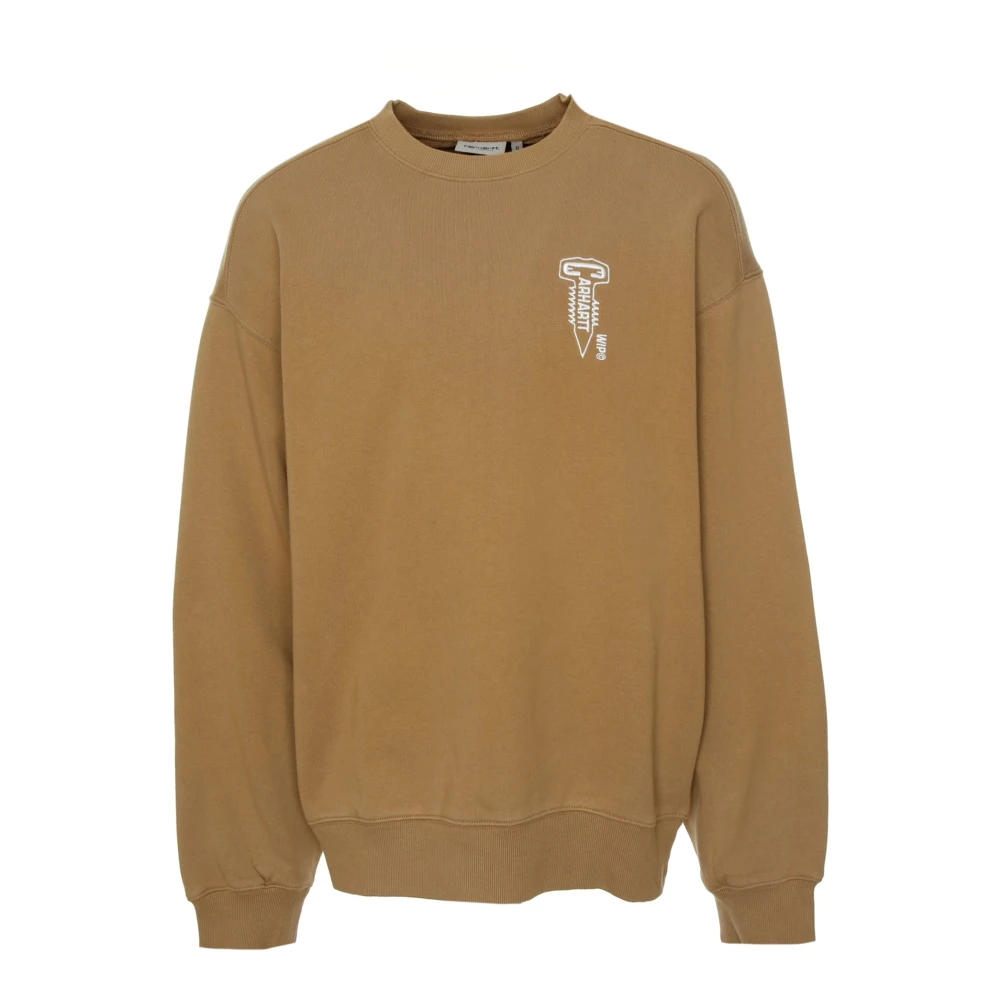 Carhartt WIP Cross Screw Sweatshirt Balloon Fit Brown Heren