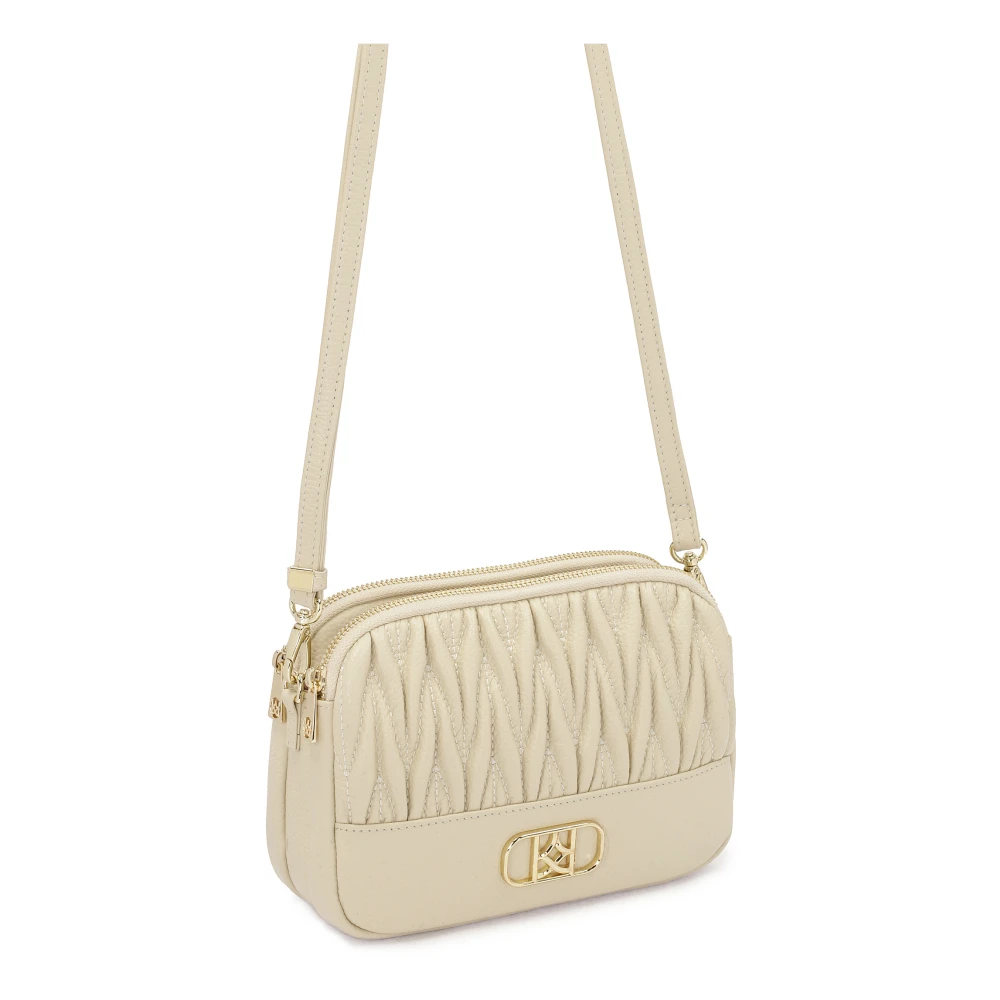 Kazar Beige handtas met opvallend monogram Beige Dames