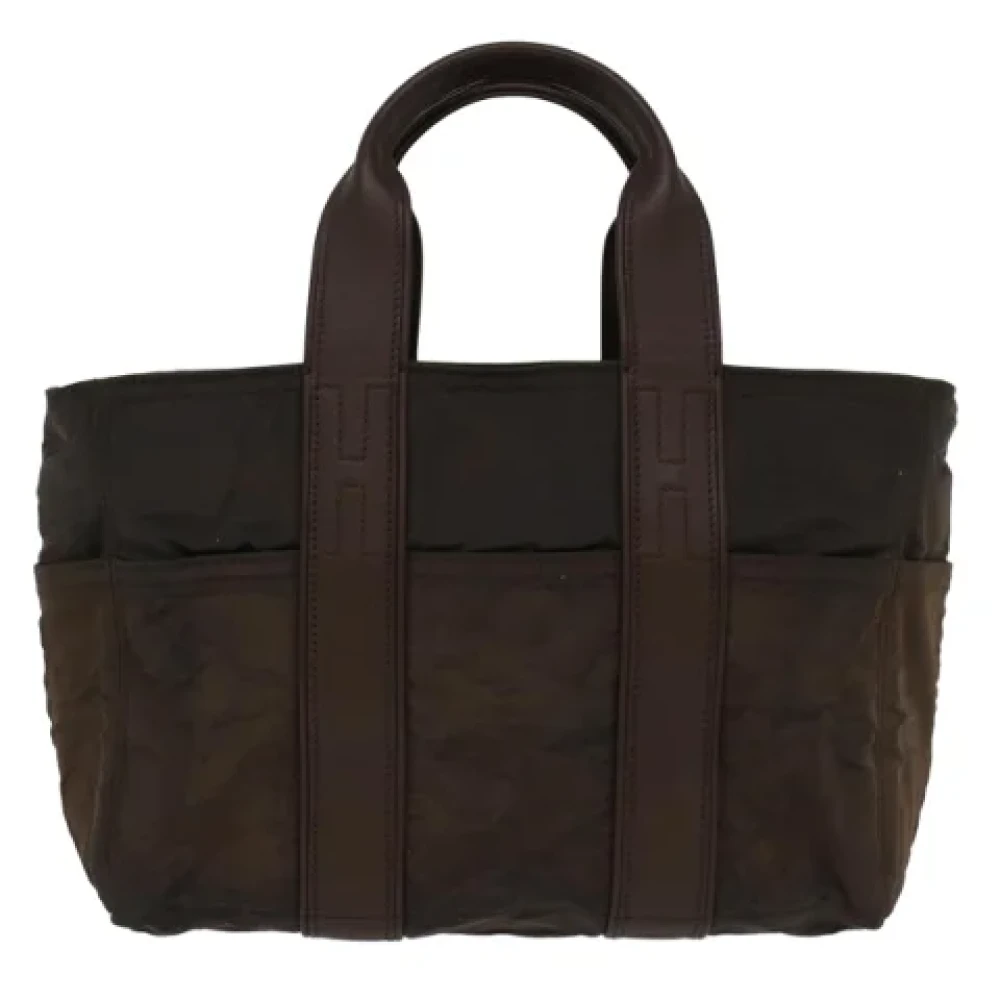 Hermès Vintage Pre-owned Silk handbags Brown Dames