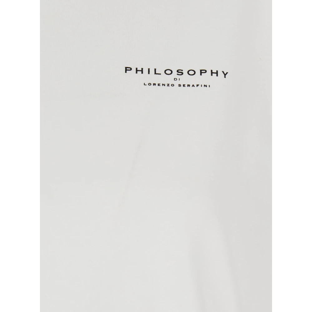 Philosophy di Lorenzo Serafini Wit T-shirt met Maxi Logo Print White Dames