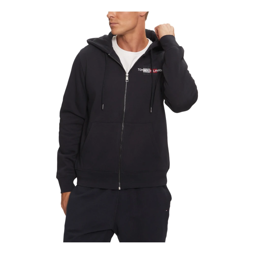 Tommy Hilfiger Men's Blue Stylish Sweatshirt - Zip-Throughs - L - Sweatshirts & Hoodies