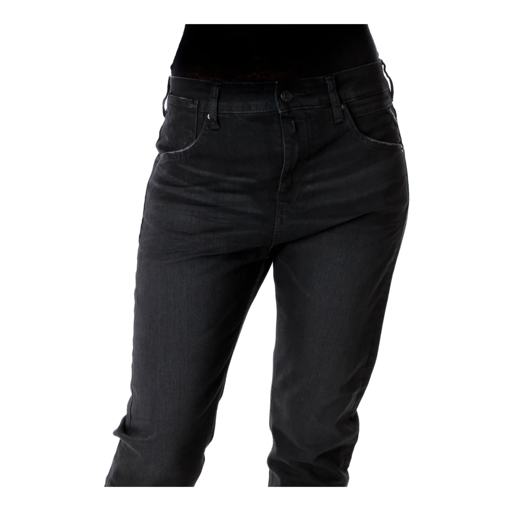 Replay Slim-Fit Boyfriend Jeans Black Dames