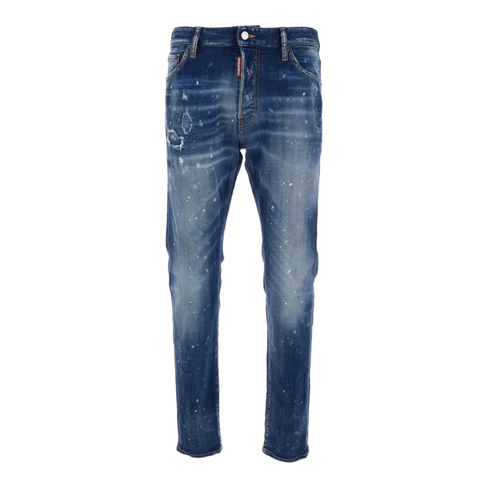 Dsquared2 Blue Slim Fit Jeans, Male, Xs, Cool Guy Jeans