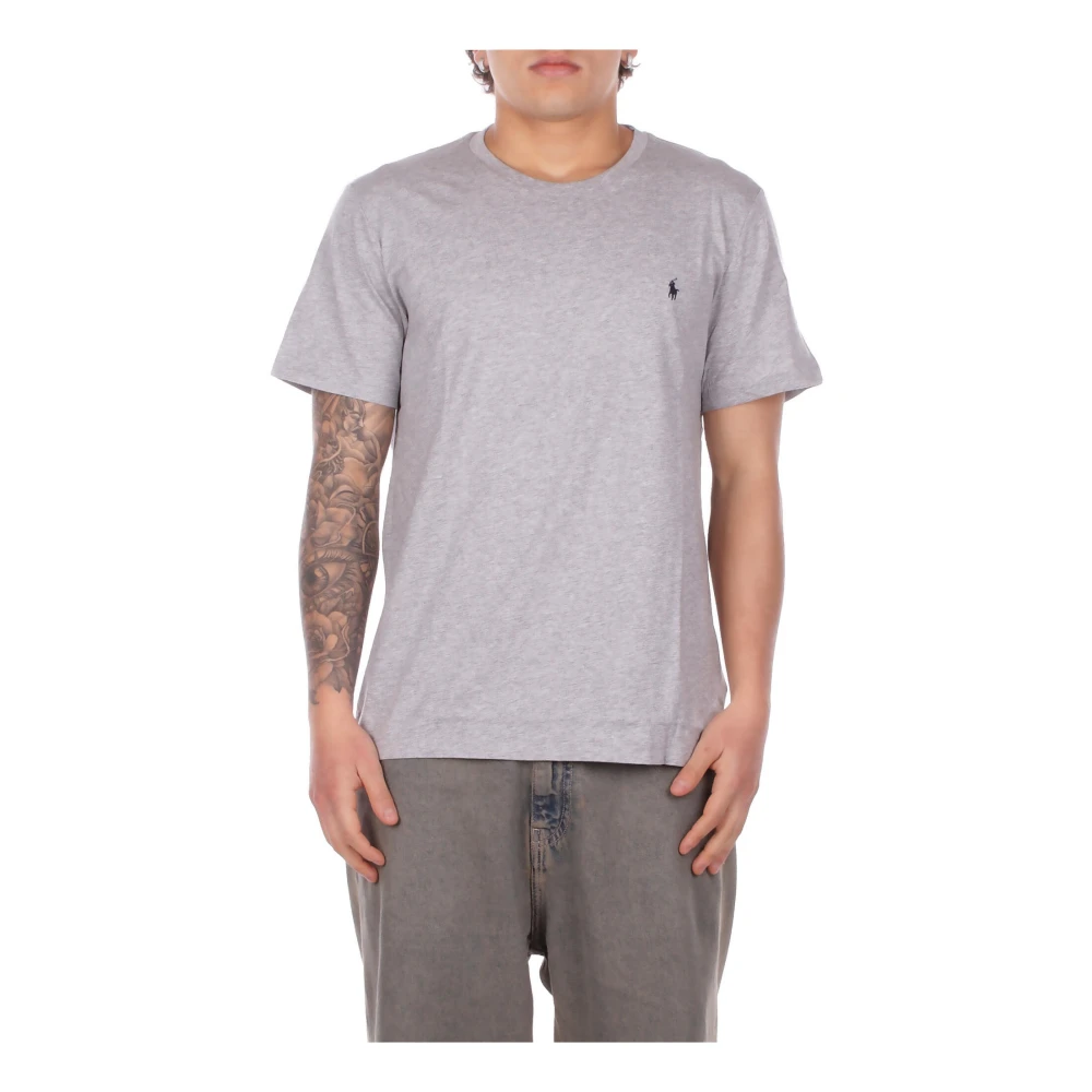 Polo Ralph Lauren Men's Gray Logo-Embroidery T-Shirt - T-Shirts - Xl - Tops