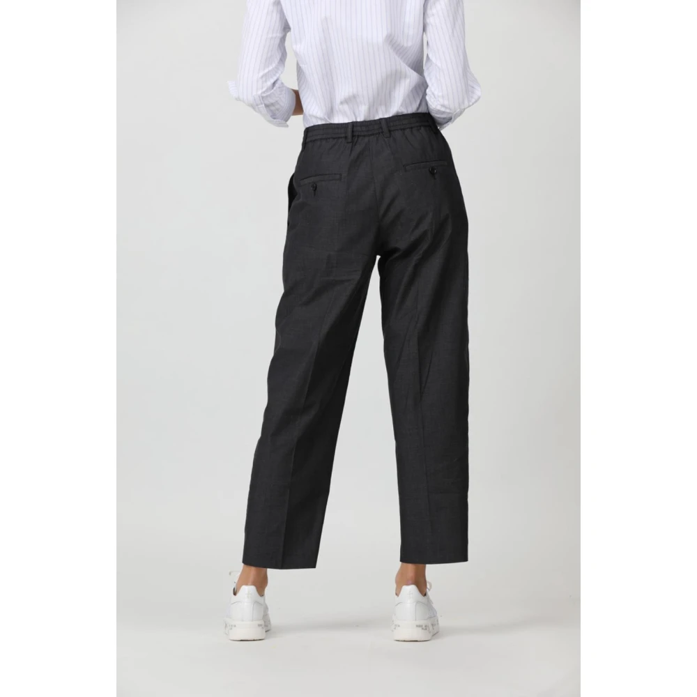 Aspesi Casual Katoenen Broek Black Dames