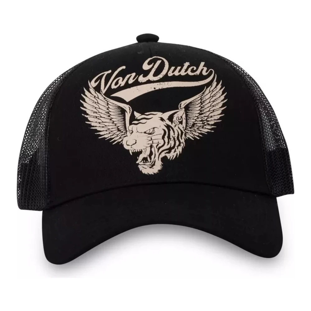 Von Dutch Zwarte Leeuw Trucker Cap Black Heren