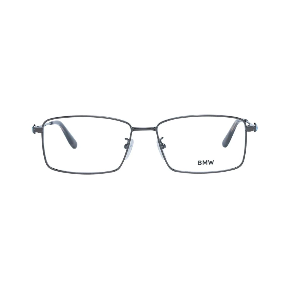 BMW Gunmetal Square Brilmonturen voor Mannen Gray Heren