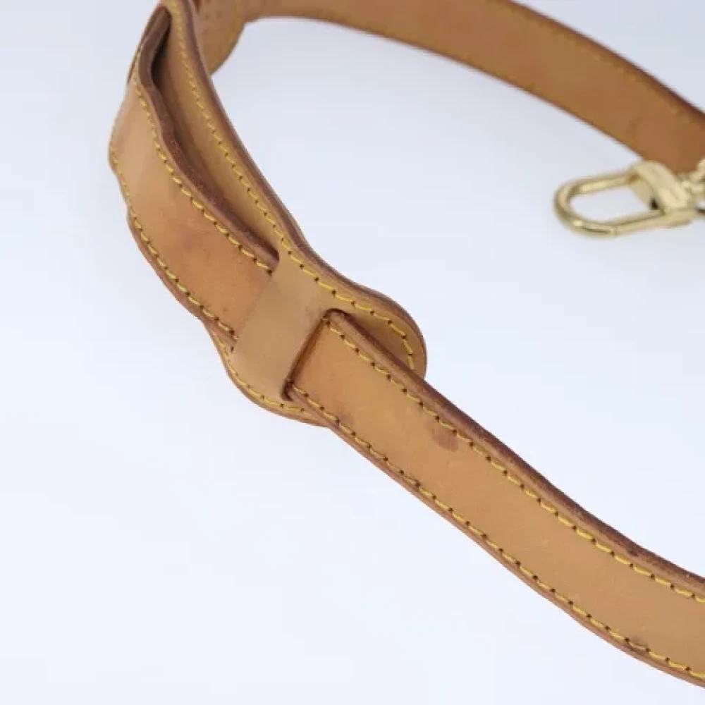 Louis Vuitton Vintage Pre-owned Leather belts Beige Dames