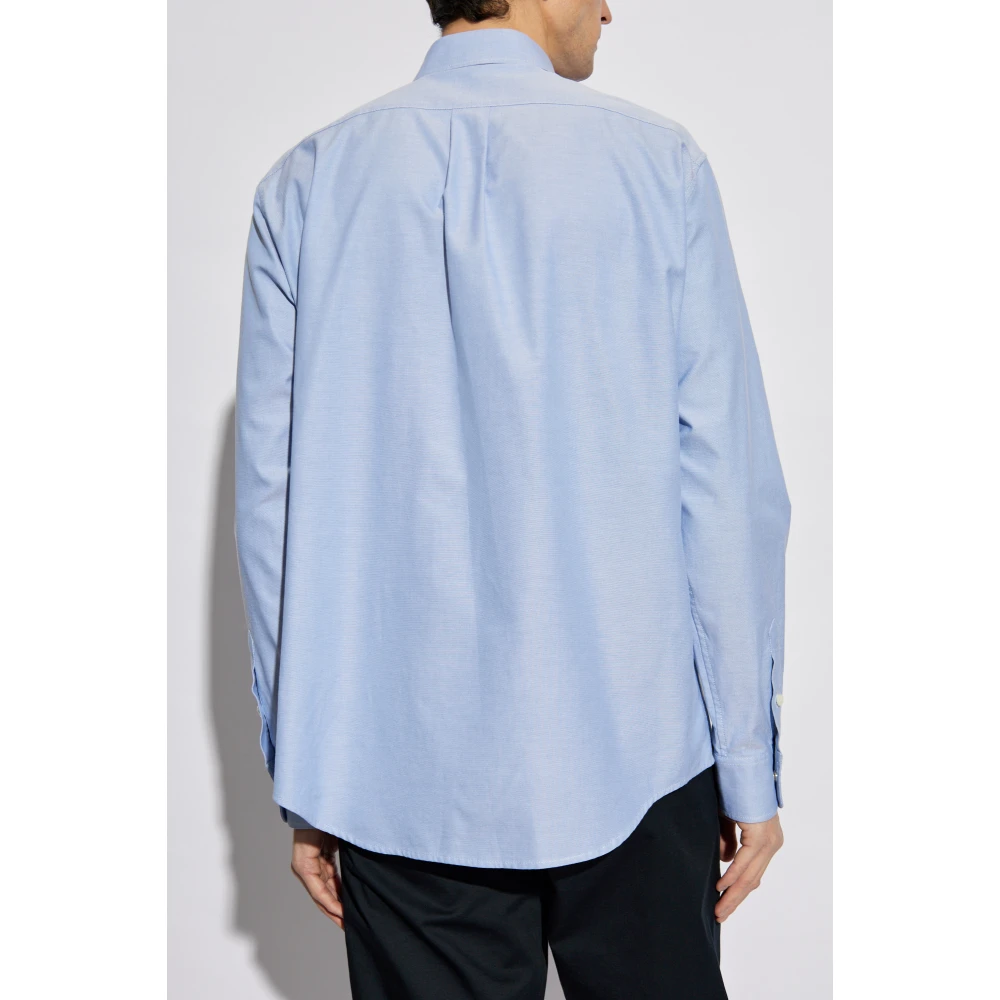 Moncler Overhemd met zak Blue Heren