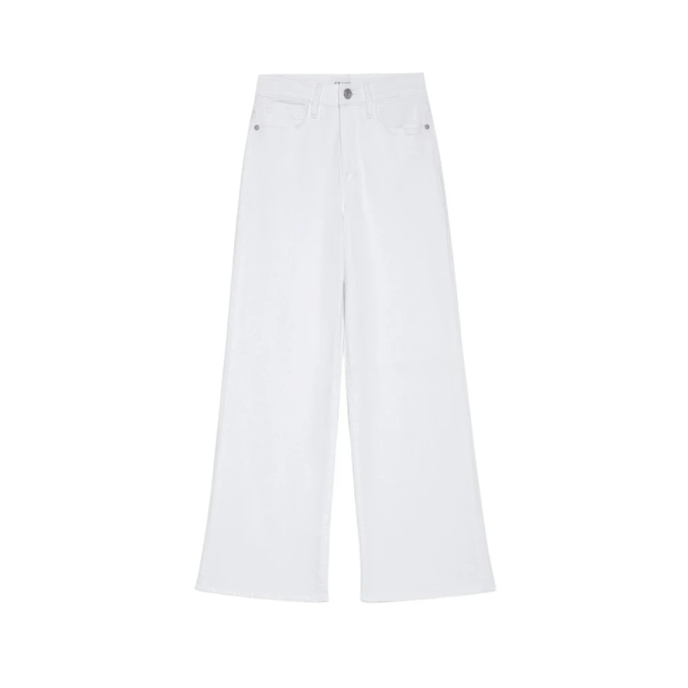 Frame Wide Trousers White Dames