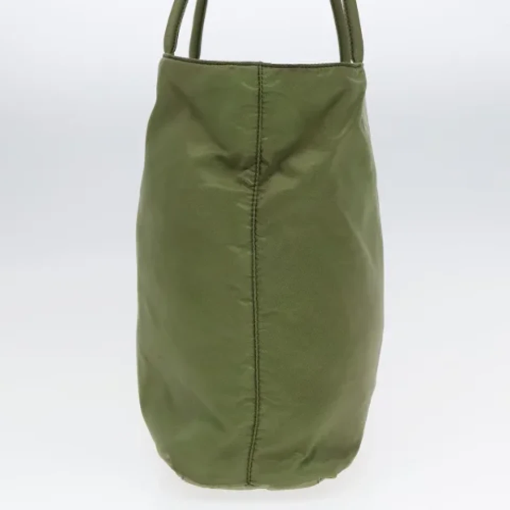 Prada Vintage Pre-owned Leather totes Green Dames
