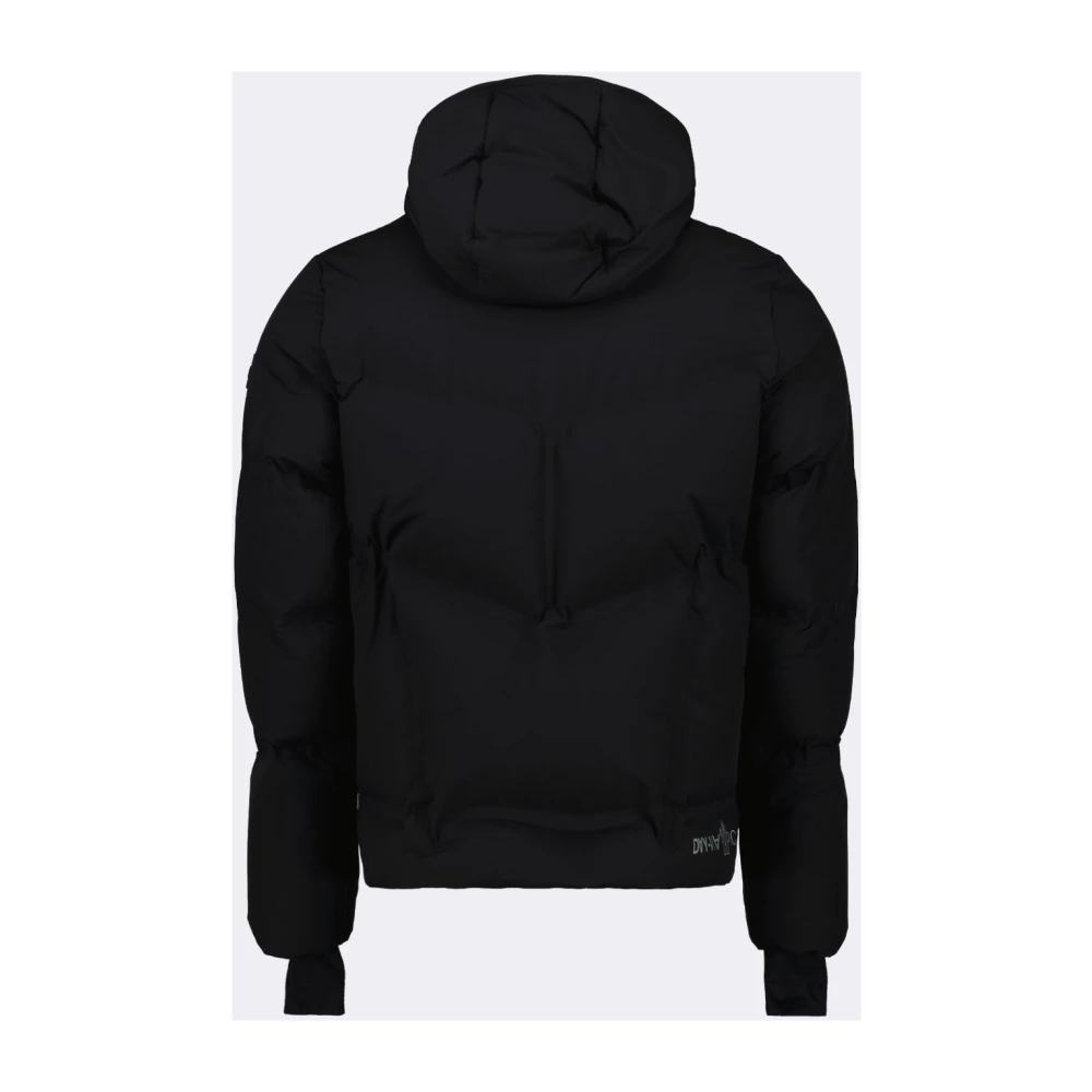 Moncler Gewatteerde Zwarte Jas voor Mannen Black Heren