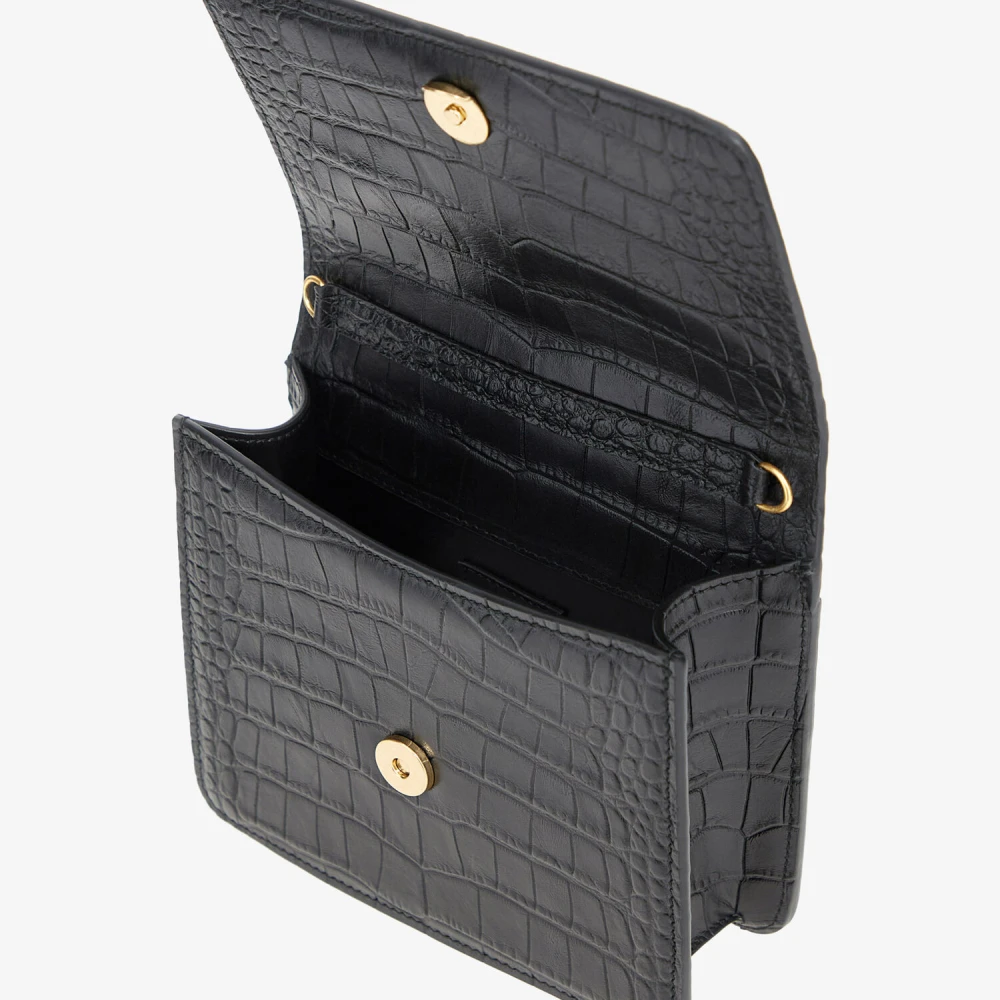 Roberto Cavalli Stijlvolle Medium Roar Tas Black Dames