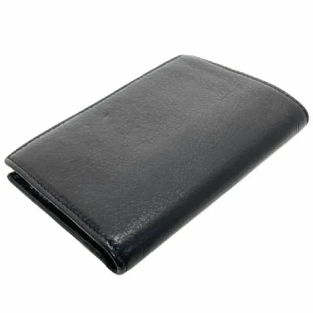 Gucci Vintage Pre-owned Leather wallets Black Heren