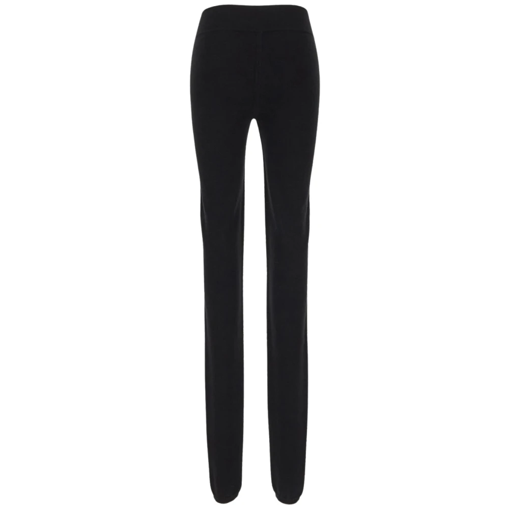 Rick Owens Wollen Gebreide Legging Black Dames