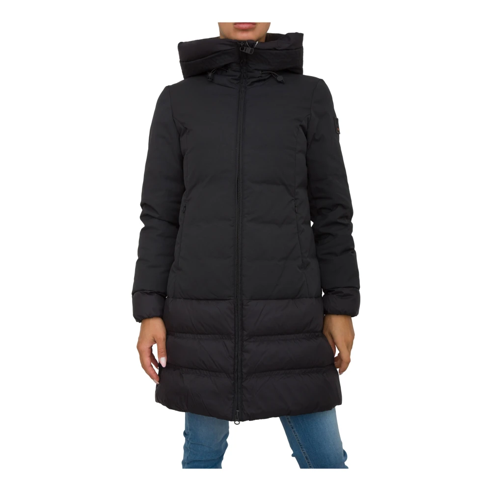 Dekker Zwarte Parka Trench Jas Black Dames