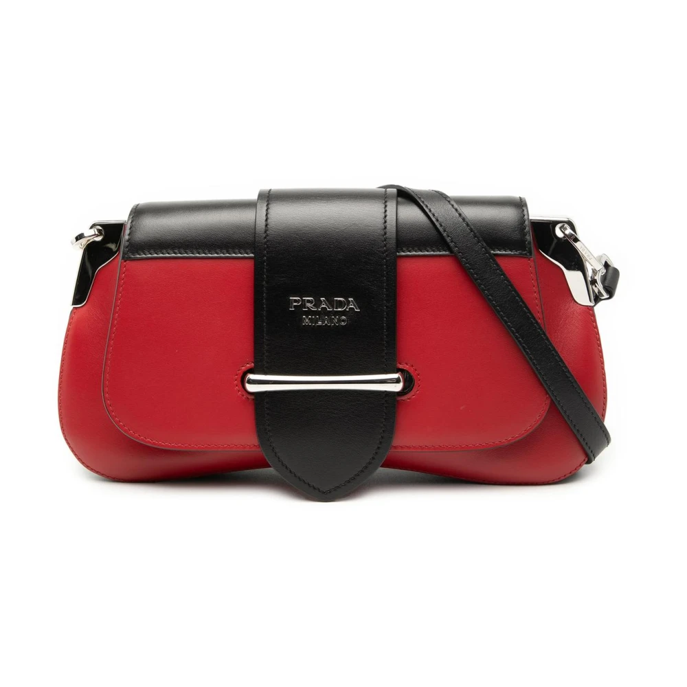 Prada Vintage Women's Red Pre-Owned Shoulder Bag