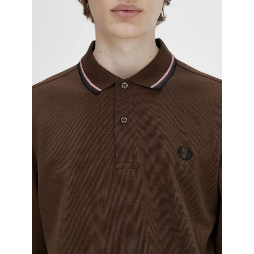 Fred Perry Heren Burnt Tobacco Polo Set Brown Heren