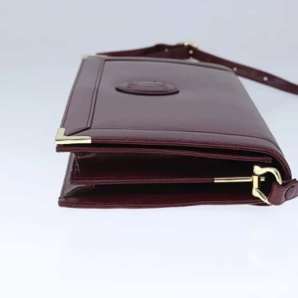 Cartier Vintage Pre-owned Leather shoulder-bags Red Dames