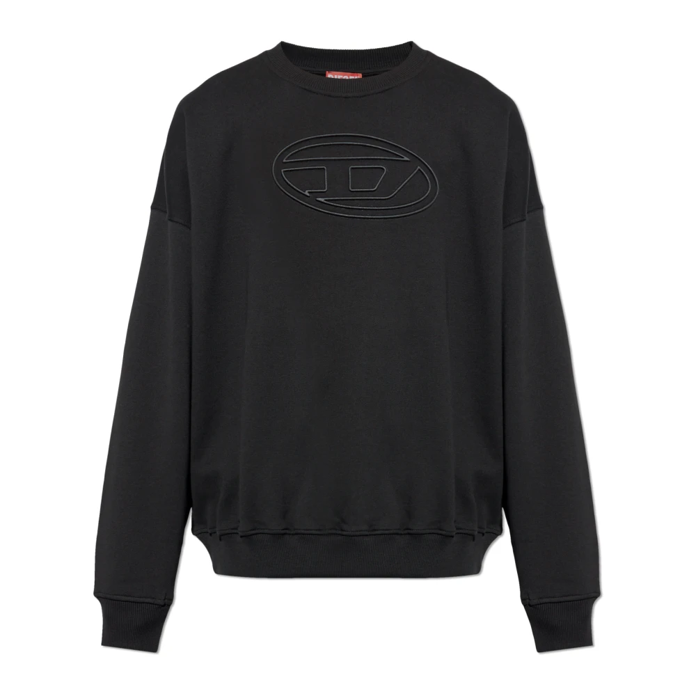 Diesel Sweatshirt S-Mart-Bigoval Black Heren