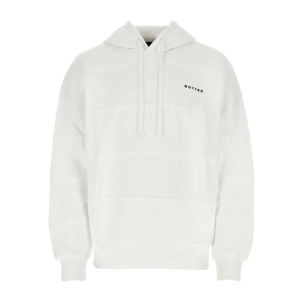 Botter Oversized Wit Katoenen Hoodie White Heren