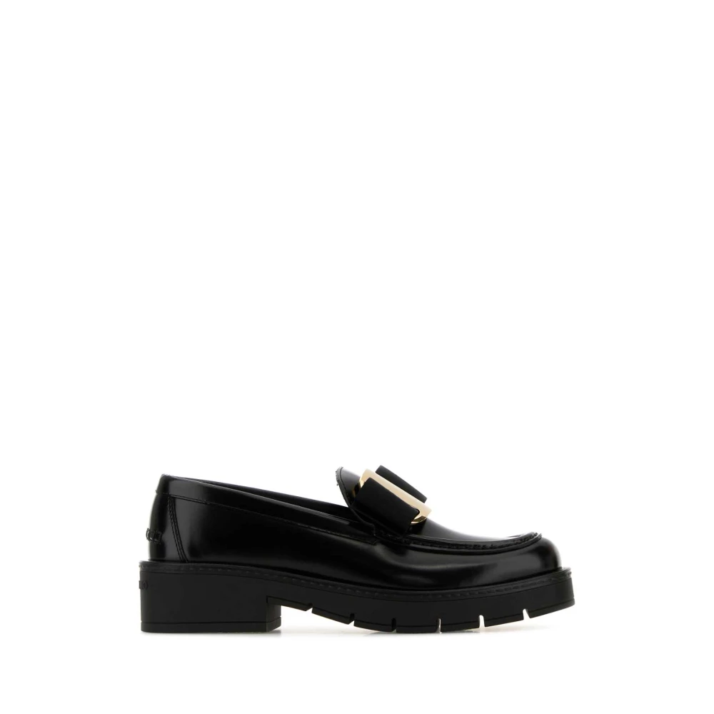 Salvatore Ferragamo Svarta läder Mirty loafers Black, Dam