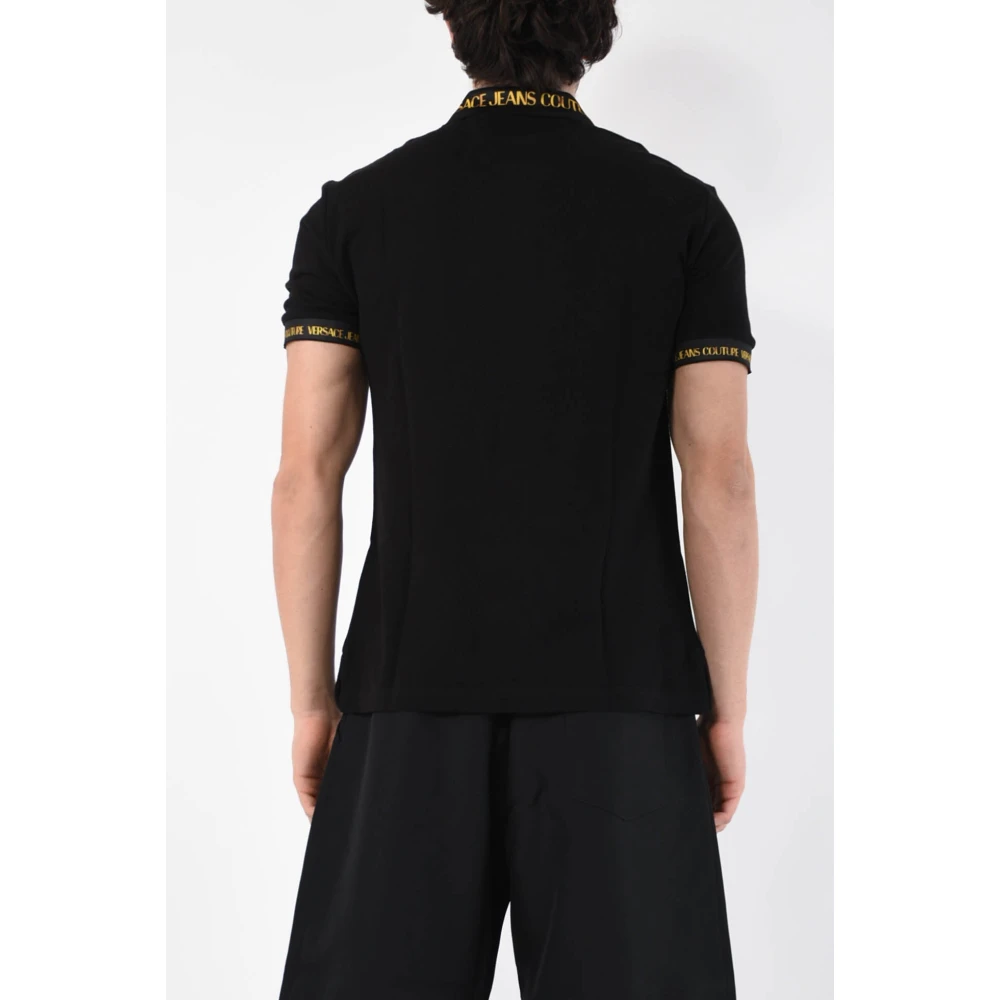 Versace Jeans Couture Polo Shirts Black Heren