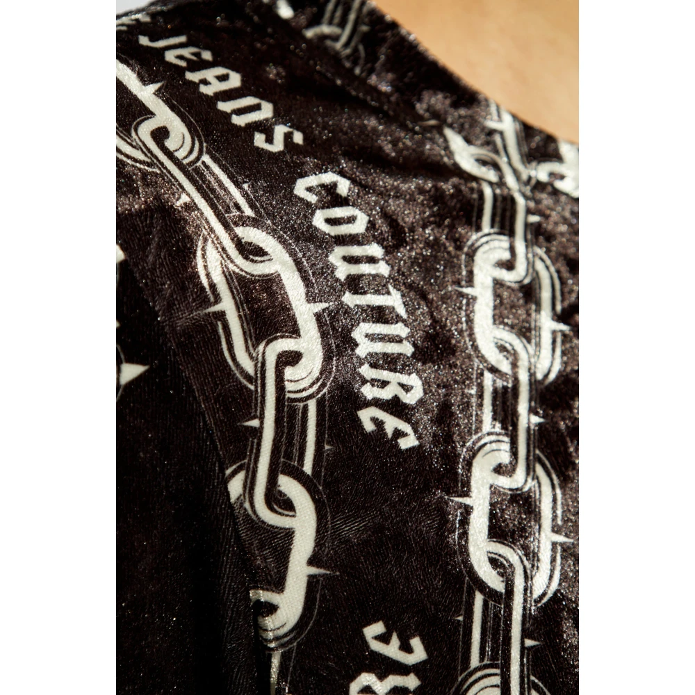 Versace Jeans Couture Jurk met patroon Black Dames