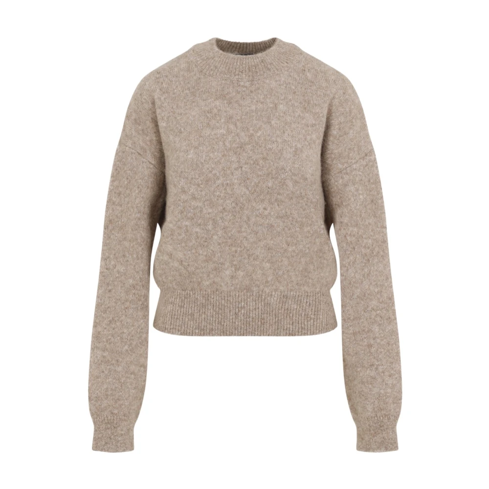 Jacquemus Beige Stickad Pullover Tröja Beige, Dam