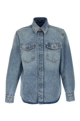 Utsmyckad denim-overshirt