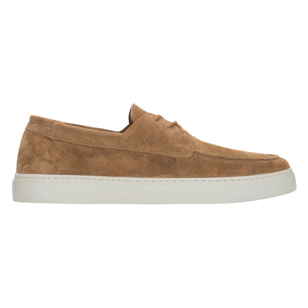 Estro Brown Lace-Up Moccasins - Male - Laced Shoes - 11 Uk - Shoes