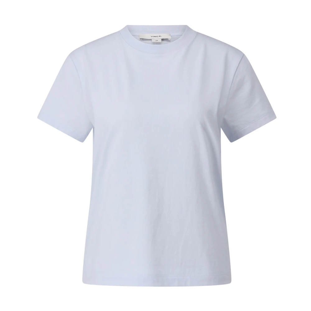Vince Zacht Pima-katoenen T-shirt Blue Dames