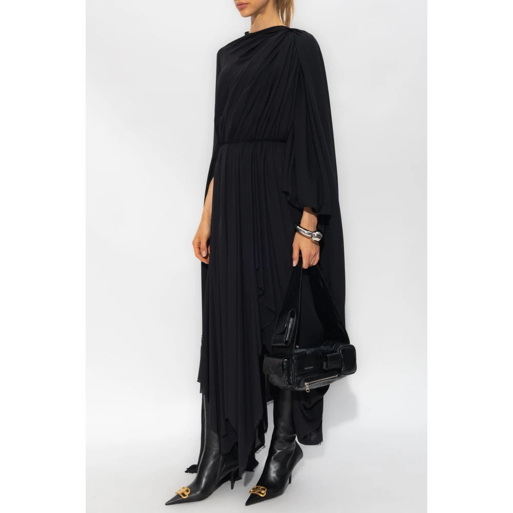 Balenciaga Asymmetrische jurk ;All In Dress; Black Dames