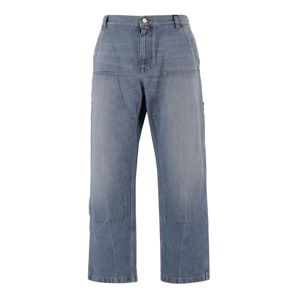 Versace Men's Blue Medusa Biggie Jeans - Straight Fit Jeans - W32 - Jeans