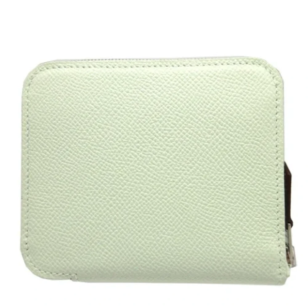Hermès Vintage Pre-owned Leather wallets Green Dames