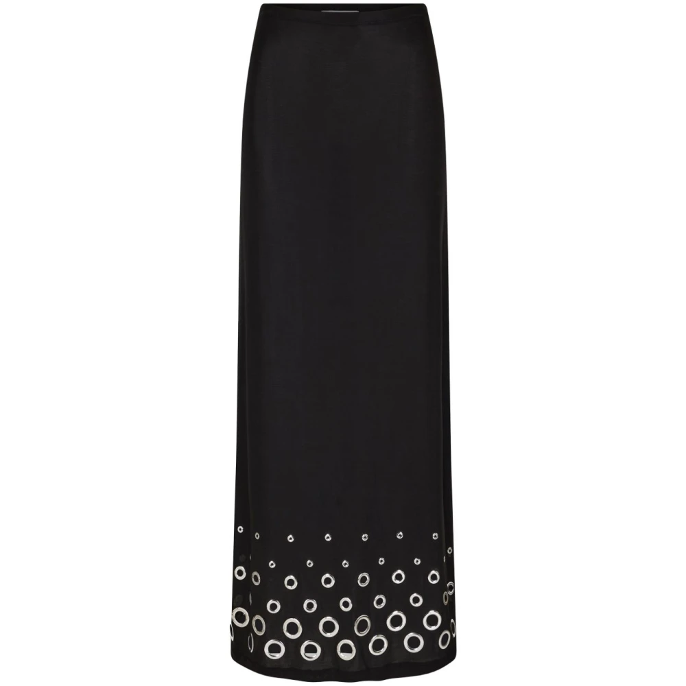 Paco Rabanne Zwarte Minirok Black Dames