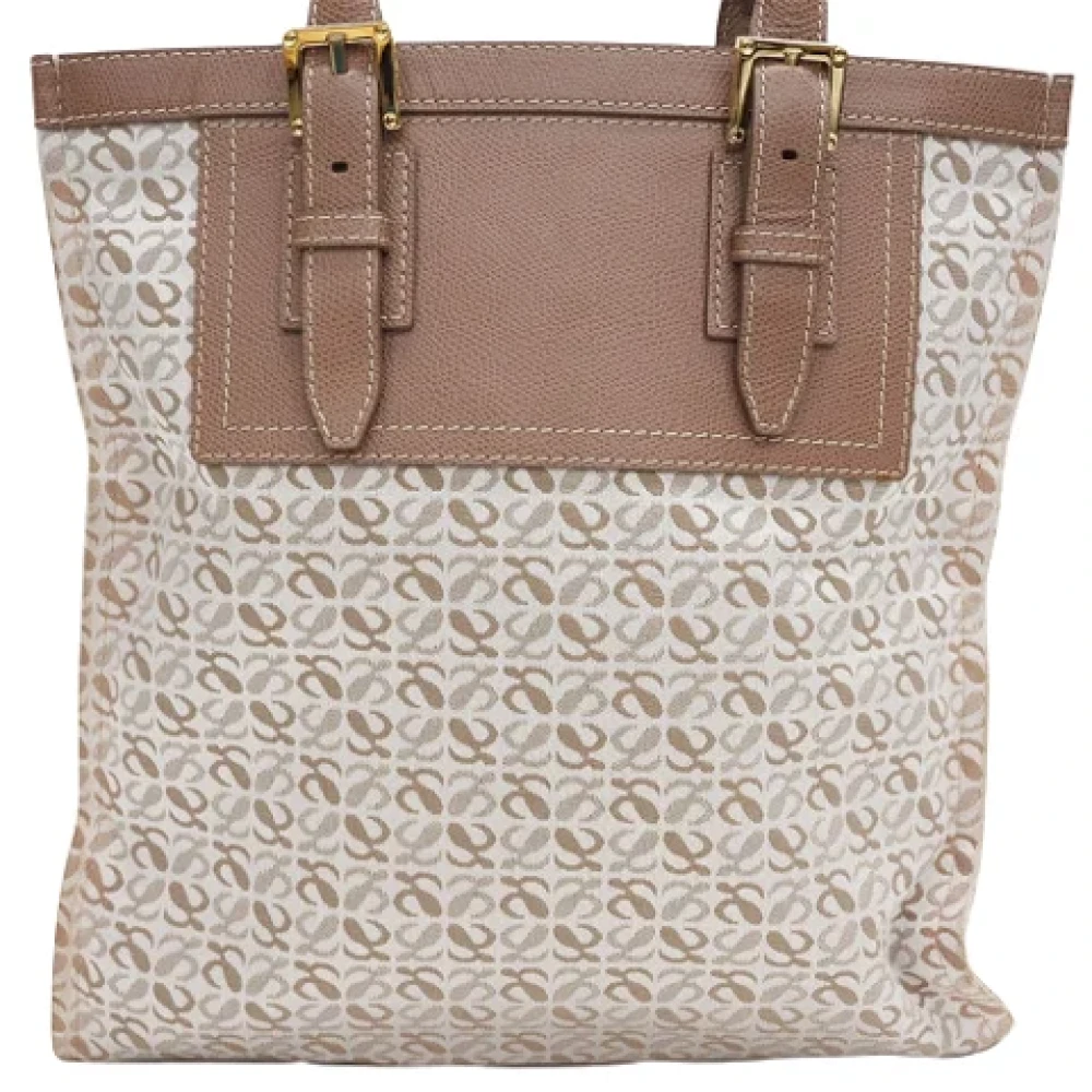Loewe Pre-owned Canvas handbags Beige Dames