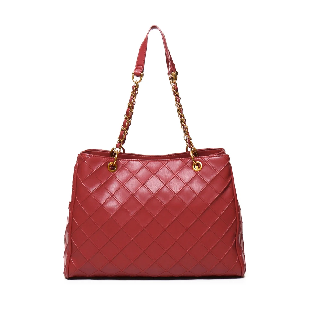 V73 Kettinghandvat Winkelmandje met Drie Compartimenten Red Dames