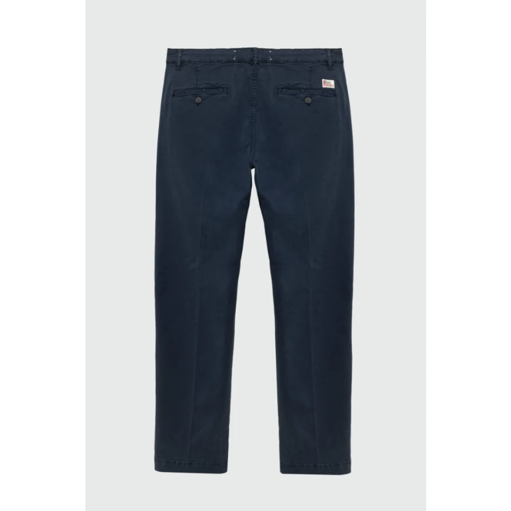 Roy Roger's Katoenen Gewassen Broek Blue Heren