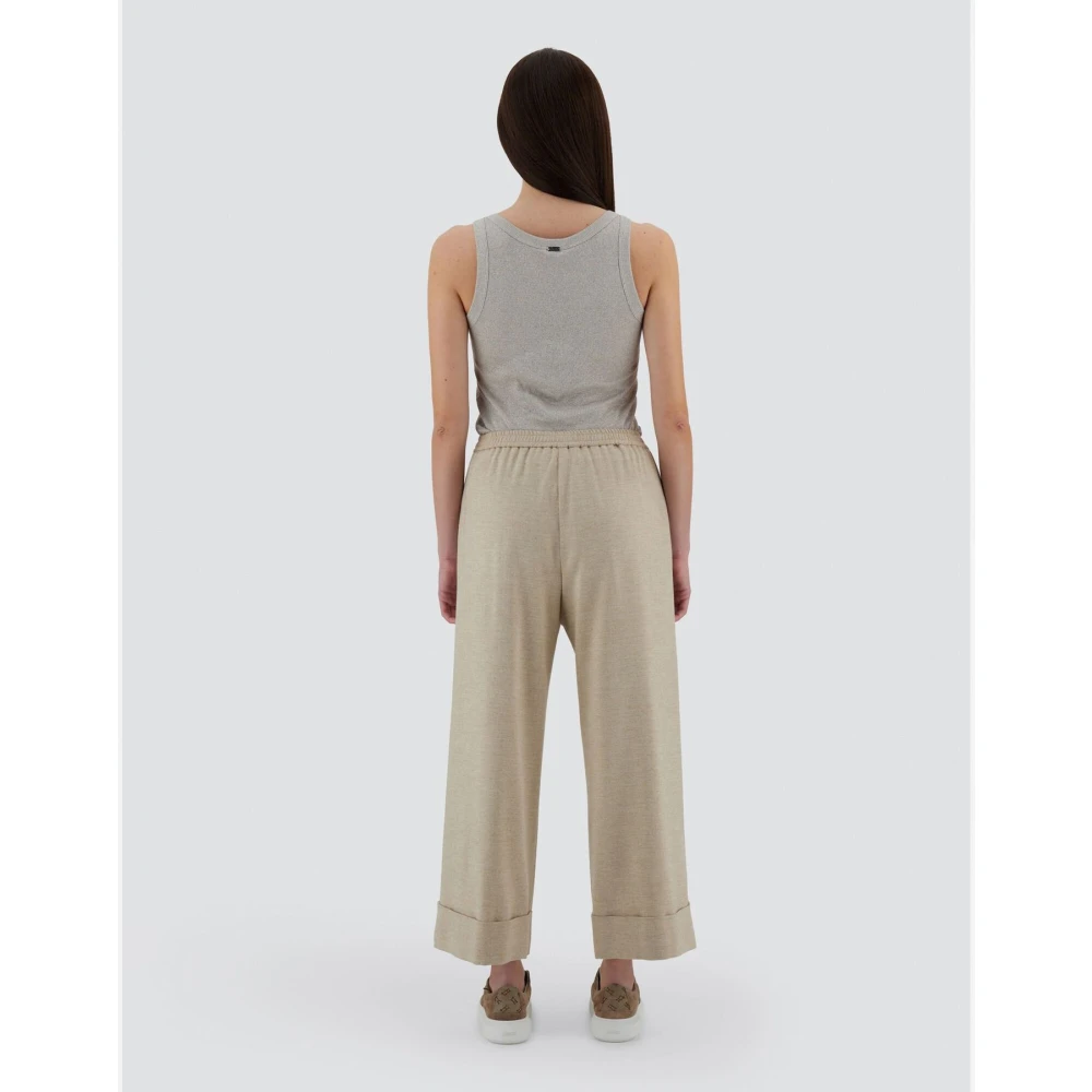 Herno Flanellen Resort Broek Beige Dames