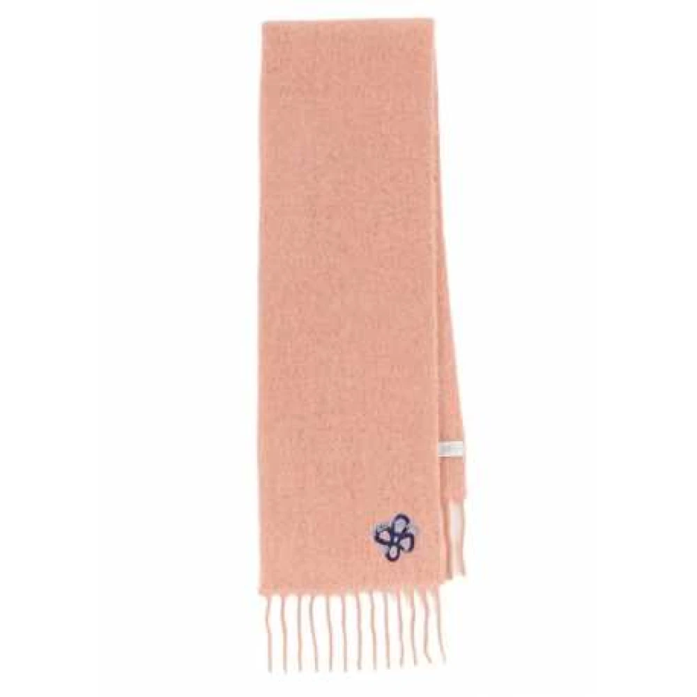 Paul Smith Geborduurde Blauwe Bloem Sjaal Pink Unisex